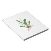 リリー・オブ・ザ・バレー、レトロ ノートパッド (アングル)