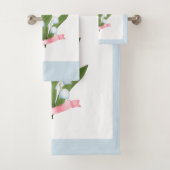 リリー・オブ・ザ・バレー、レトロ バスタオルセット (インサイチュ)