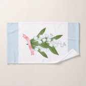 リリー・オブ・ザ・バレー、レトロ バスタオルセット (ハンドタオル)