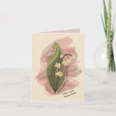 リリー・オブ・ザ・バレー：幸福への復帰空白の ノートカード (正面)