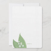 リリー・オブ・ザ・バレー 招待状 (裏面)