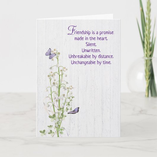 リリー・オブ・ザ・バ感謝していレー・フォー・フレンド カード (正面)