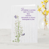 リリー・オブ・ザ・バ感謝していレー・フォー・フレンド カード (黄色い花)