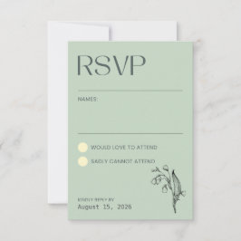 リリー オブ ザ ヴァレー - セージ グリーン RSVP