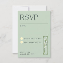 リリー オブ ザ ヴァレー - セージ グリーン RSVP
