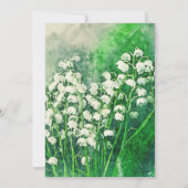 リリー・オブ・ザ・ヴァレー パーソナライズド セーブ・ザ・デート (裏面)