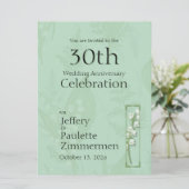 リリー・オブ・ザ・ヴァレー with フェルン || セージグリーン カスタム 招待状 (スタンド正面)