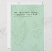 リリー・オブ・ザ・ヴァレー with フェルン || セージグリーン カスタム 招待状 (裏面)