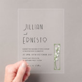 リリー・オブ・バレー || カラーイラストレーションv1カスタム アクリル招待状 (インサイチュ (ポータブル))