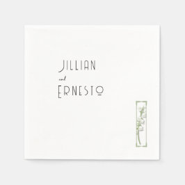 リリー・オブ・バレー || カラーイラストレーションv1カスタム スタンダードカクテルナプキン