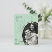 リリー・オブ・バレー || ソフトグリーン写真の保存日時 ポストカード (スタンド正面)