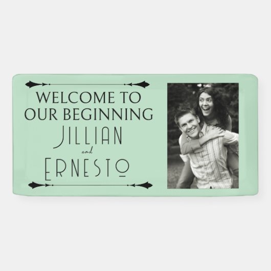 リリー・オブ・バレー || ソフトグリーン（写真） 横断幕 (横)