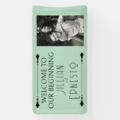 リリー・オブ・バレー || ソフトグリーン（写真） 横断幕 (縦)