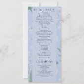 リリー・オブ・バレー || フォトプログラム付きライトブルー (裏面)