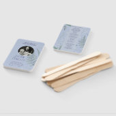 リリー・オブ・バレー || フォトプログラム付きライトブルー ハンドファン (組立なし)