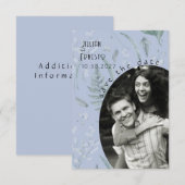 リリー・オブ・バレー || ペリウィンクルブルー – 日付を保存 (正面/裏面)