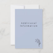 リリー・オブ・バレー || ペリウィンクルブルー – 日付を保存 (裏面)