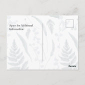 リリー・オブ・バレー || 影の植物体の前後 ポストカード (裏面)