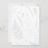 リリー・オブ・バレー || 影の植物体の前後 招待状 (裏面)