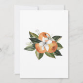 リリー&オレンジフローラファーストホーリーコミュニオン 招待状 (裏面)