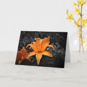 リリー、カード カード (黄色い花)