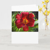 リリー、カード カード (黄色い花)