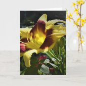 リリー、カード カード (黄色い花)