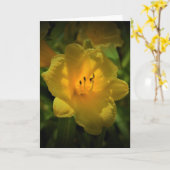 リリー、カード カード (黄色い花)