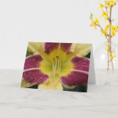 リリー、カード カード (黄色い花)