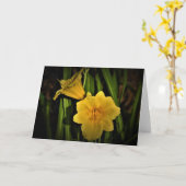 リリー、カード カード (黄色い花)