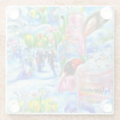 リリー ガラスコースター (裏面)