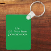 リリー キーホルダー (裏面)