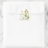 リリー・クロス葬儀記念碑 スクエアシール (バッグ)