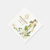 リリー・クロス葬儀記念碑 スタンダードカクテルナプキン (角)