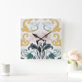 リリー&グレース スクエア壁時計