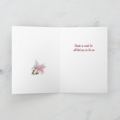 リリー ケア ギバー 感謝カード (内部)