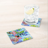 リリー スクエアペーパーコースター (インサイチュ)