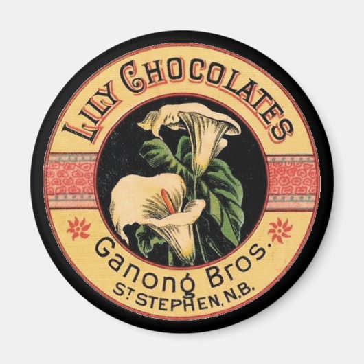 リリー・チョコレート マグネット (正面)