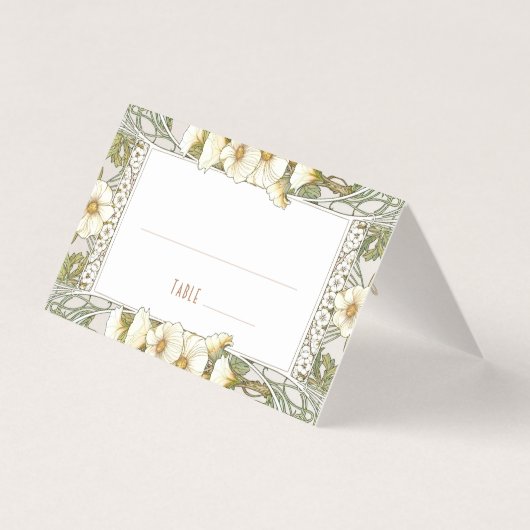 リリー・ネーム・カー結婚ドのテーブルヴィンテージアールヌーボー (正面)