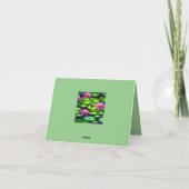 リリー パッドの小さなカエル サンキューカード (裏面)