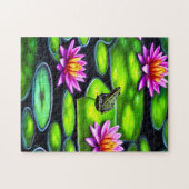 リリー・パッドの小さなカエル ジグソーパズル (横)