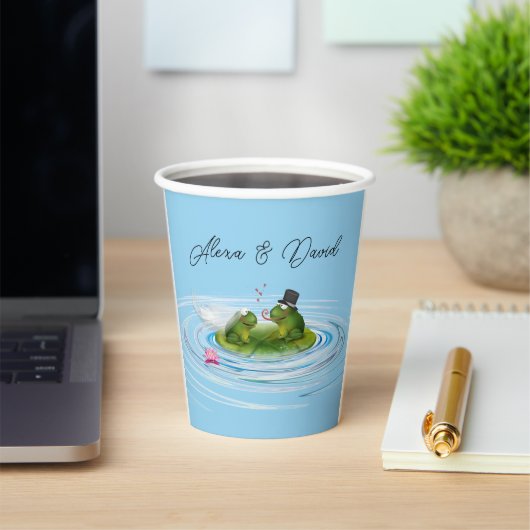 リリー・パッドの新しいカエル 紙コップ (インサイチュ)