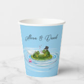 リリー・パッドの新しいカエル 紙コップ (正面)