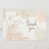 リリー フラット サンクス カード (正面/裏面)