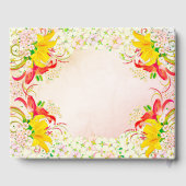 リリー フラワー ガーデン ウェディング ゲストブック (裏面)