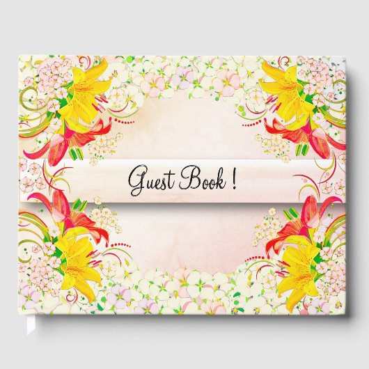 リリー フラワー ガーデン ウェディング ゲストブック (正面)