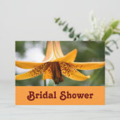 リリー フラワー ブライダル ウェディング シャワー 招待状 (スタンド正面)