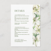 リリー・ブロッサム・エレガンス ウェディングの詳細 エンクロージャーカード (正面)