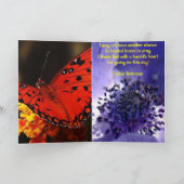 リリー ホワイト フラワーズ ピース オフィス ラブ デスティニー カード (内部)