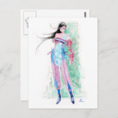 リリー ポストカード (正面/裏面)